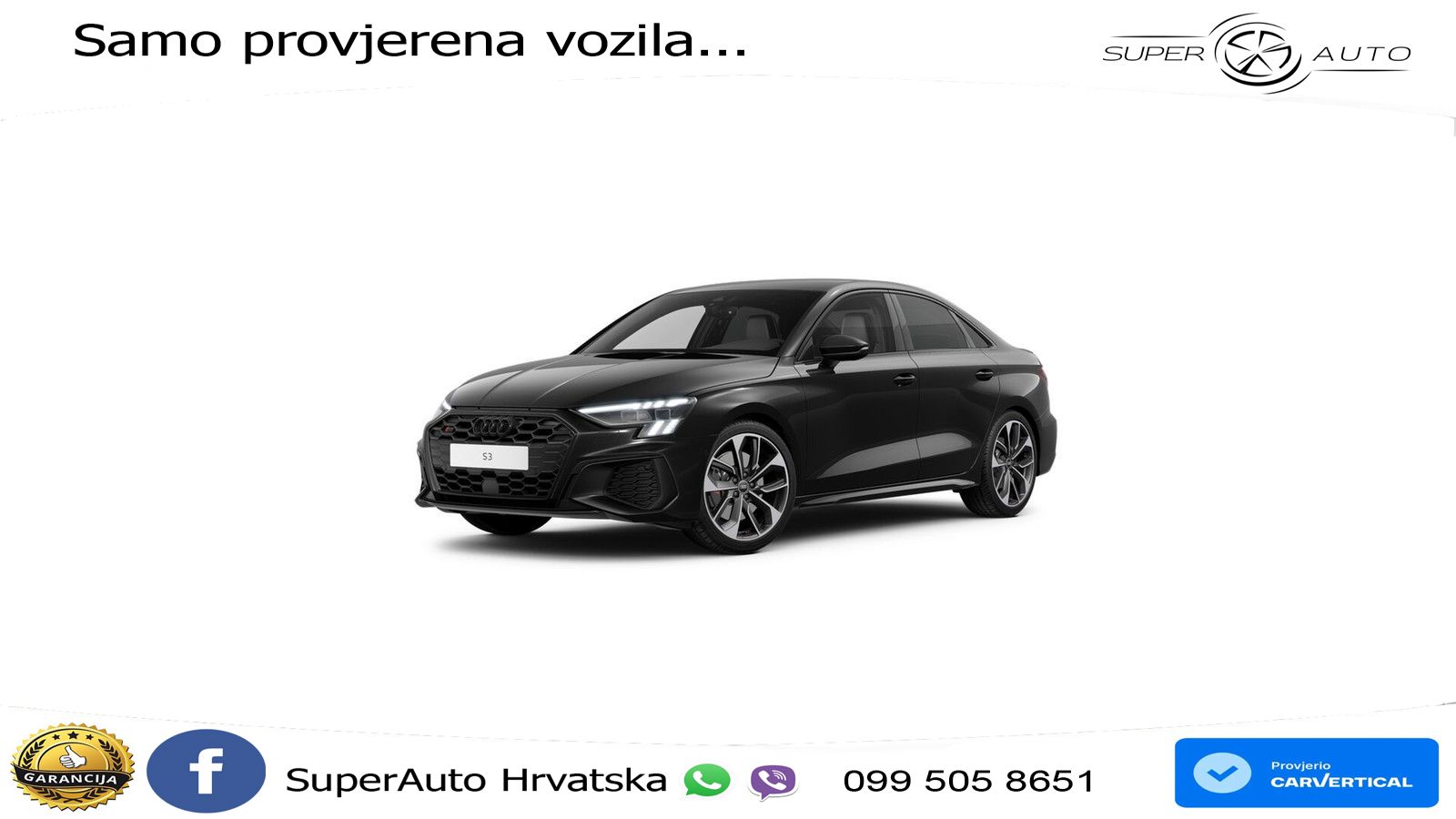 Audi S3 Limuzina 2.0 TFSI (310 KS) quattro S tronic MATRIX+GR SJED+KAM