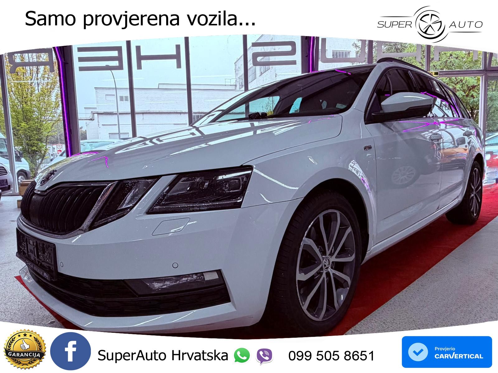 Škoda Octavia Combi 2.0 TDI (150 KS) DSG LED+GR SJED+ACC