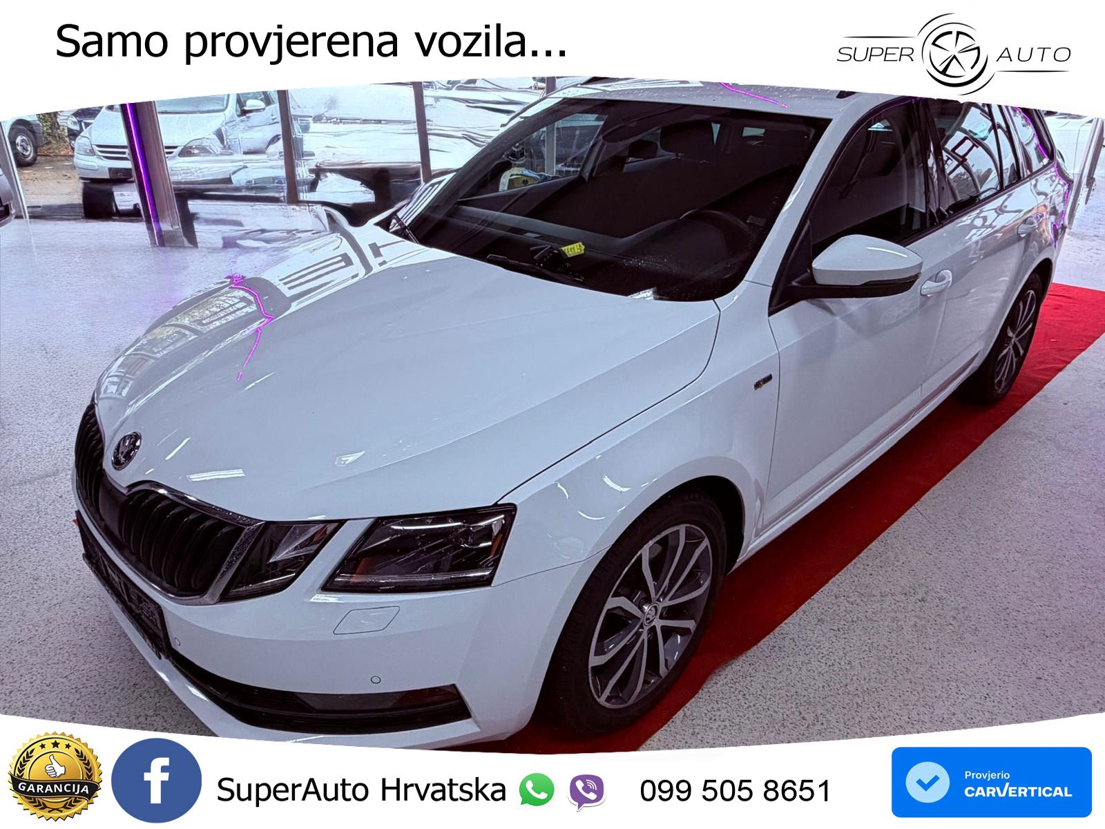 Škoda Octavia Combi 2.0 TDI (150 KS) DSG LED+GR SJED+ACC