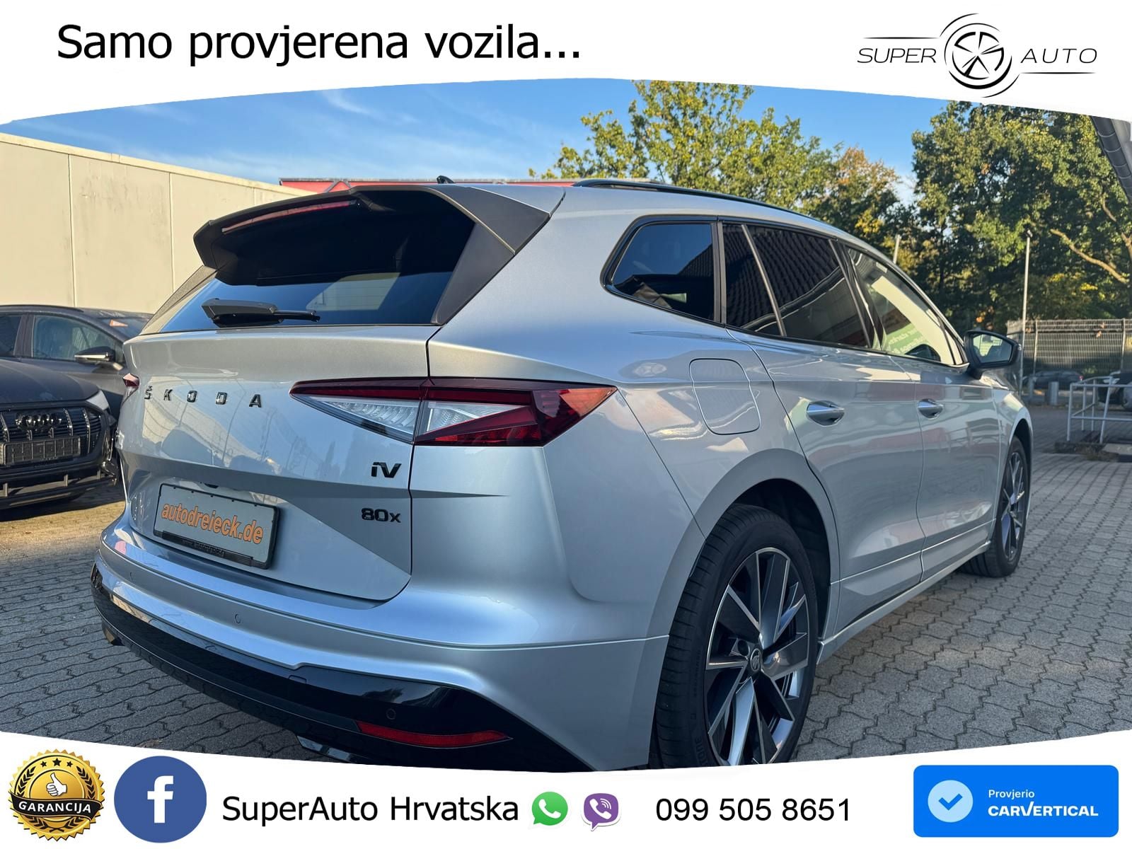 Škoda Enyaq iV 80x 82 kWh (265 KS) AWD SportLine LED+GR SJED+ACC