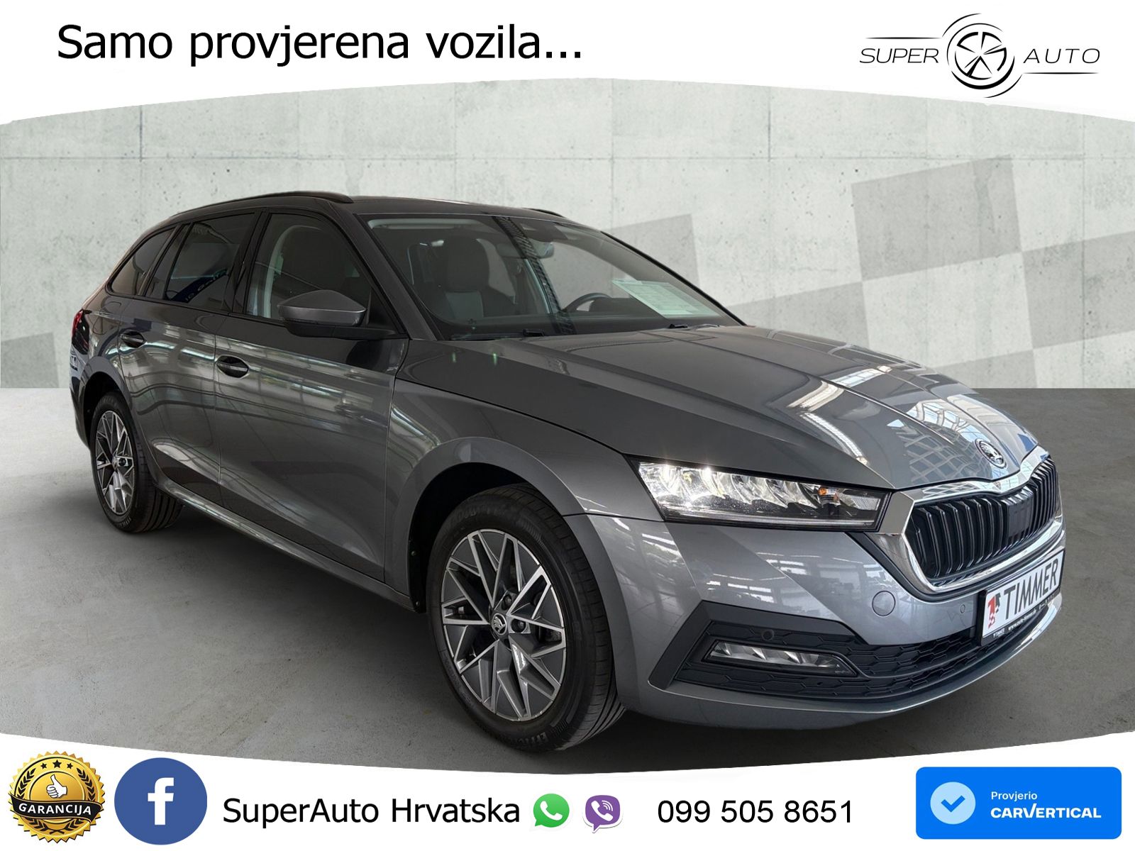 Škoda Octavia Combi 2.0 TDI (150 KS) DSG LED+GR SJED+ACC