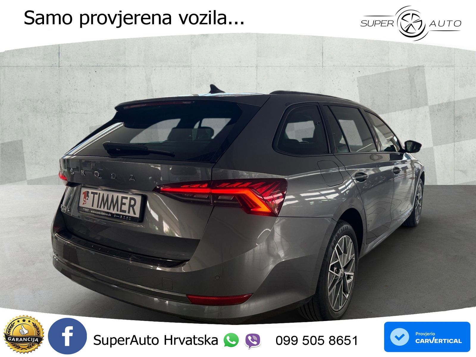 Škoda Octavia Combi 2.0 TDI (150 KS) DSG LED+GR SJED+ACC