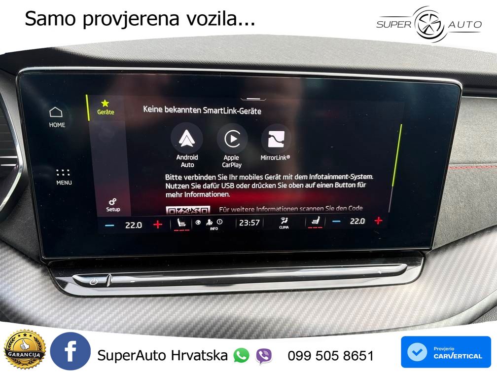 Škoda Octavia Combi RS 2.0 TDI (200 KS) DSG MATRIX+GR SJED+KAM