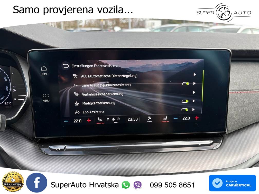Škoda Octavia Combi RS 2.0 TDI (200 KS) DSG MATRIX+GR SJED+KAM