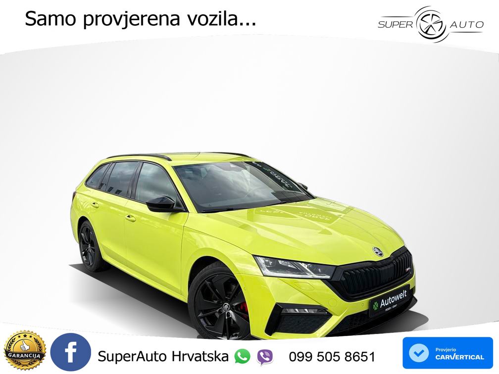 Škoda Octavia Combi RS 2.0 TDI (200 KS) DSG MATRIX+GR SJED+KAM