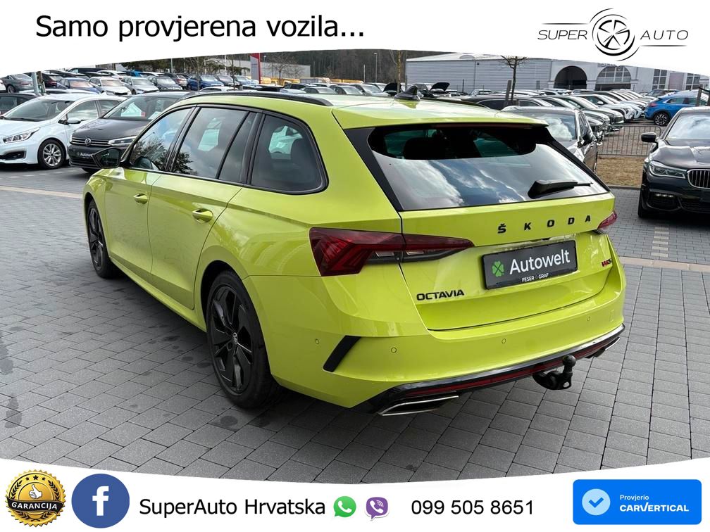 Škoda Octavia Combi RS 2.0 TDI (200 KS) DSG MATRIX+GR SJED+KAM