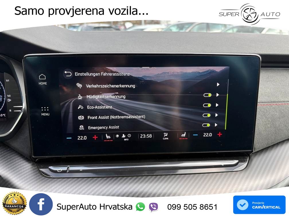 Škoda Octavia Combi RS 2.0 TDI (200 KS) DSG MATRIX+GR SJED+KAM