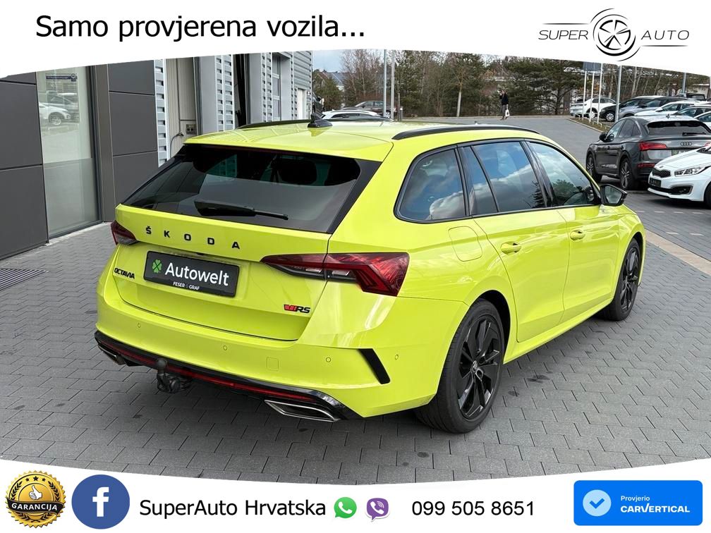 Škoda Octavia Combi RS 2.0 TDI (200 KS) DSG MATRIX+GR SJED+KAM