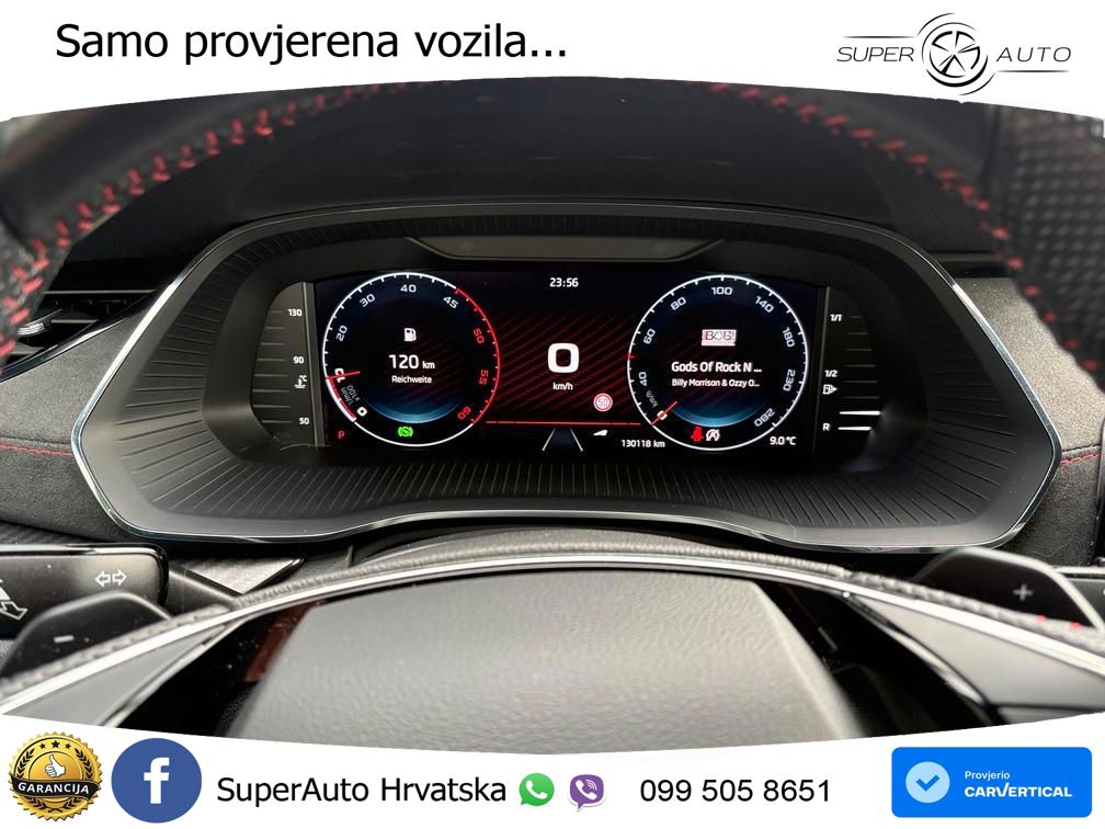 Škoda Octavia Combi RS 2.0 TDI (200 KS) DSG MATRIX+GR SJED+KAM