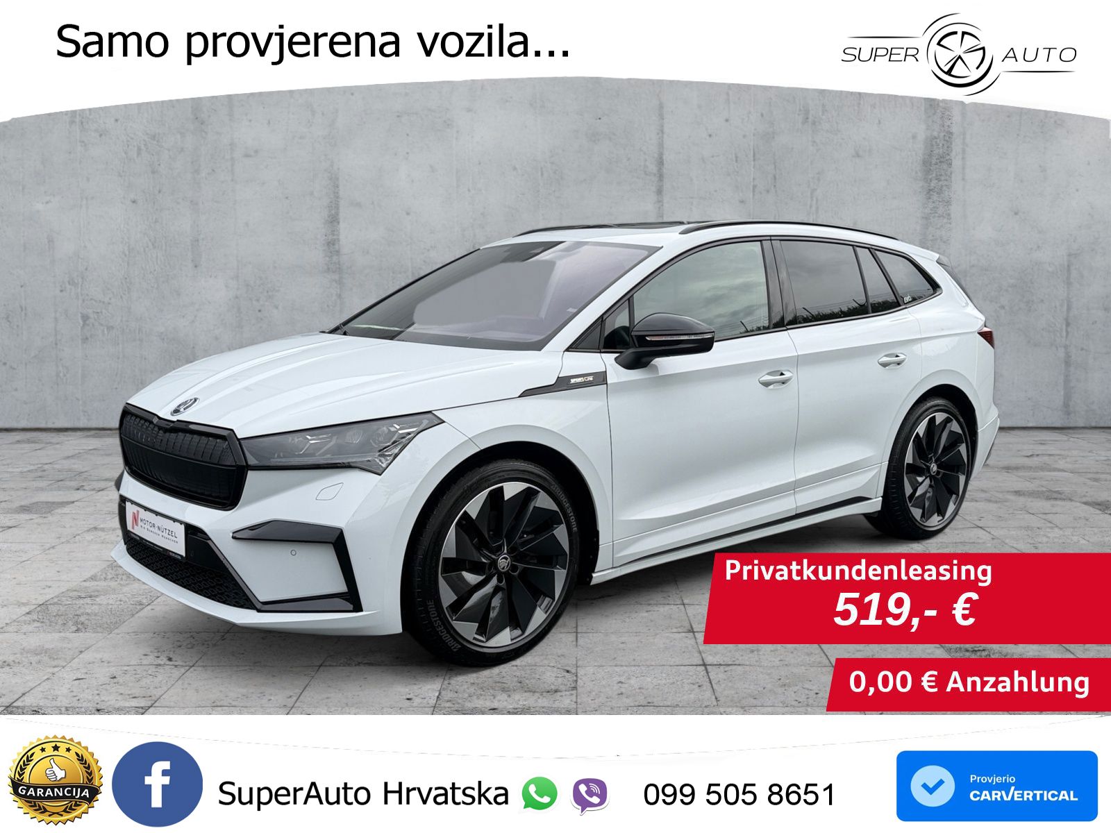 Škoda Enyaq iV 80 82 kWh (204 KS) SportLine LED+GR SJED+ACC