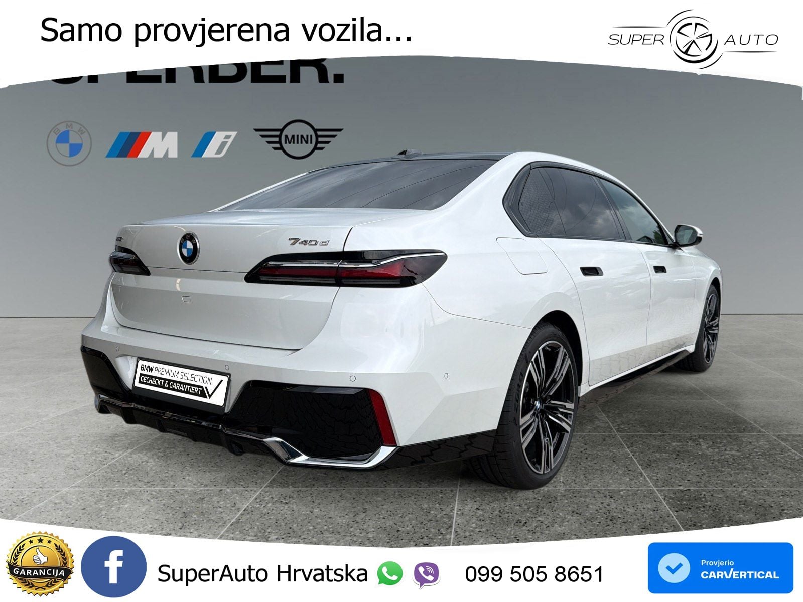 BMW 740d (299 KS) xDrive Steptronic M Sport ZRAČNI+ACC+GR SJED+KAM+PANO