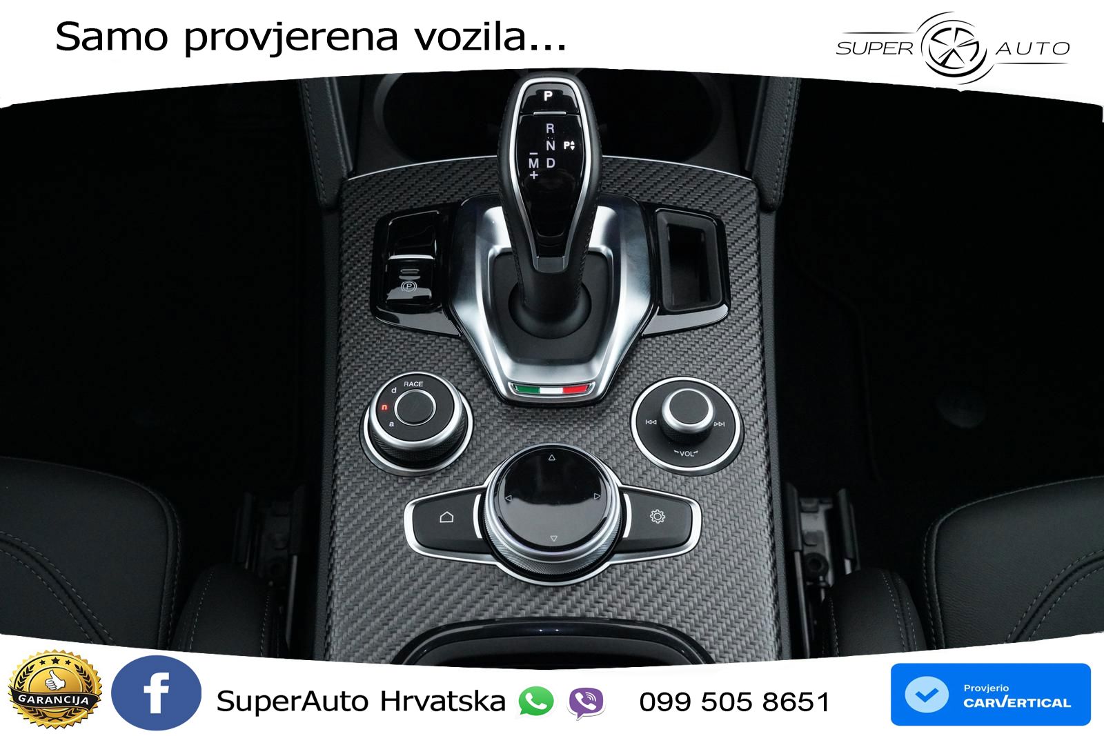 Alfa Romeo Stelvio Quadrifoglio 2.9 V6 Bi-Turbo (520 KS) Q4 Automatic LED+GR SJED+ACC