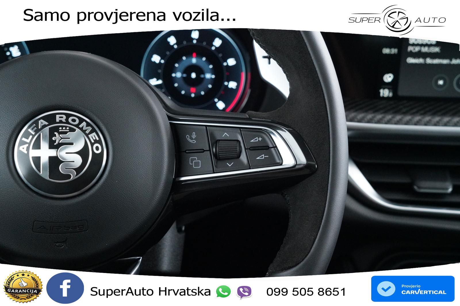 Alfa Romeo Stelvio Quadrifoglio 2.9 V6 Bi-Turbo (520 KS) Q4 Automatic LED+GR SJED+ACC