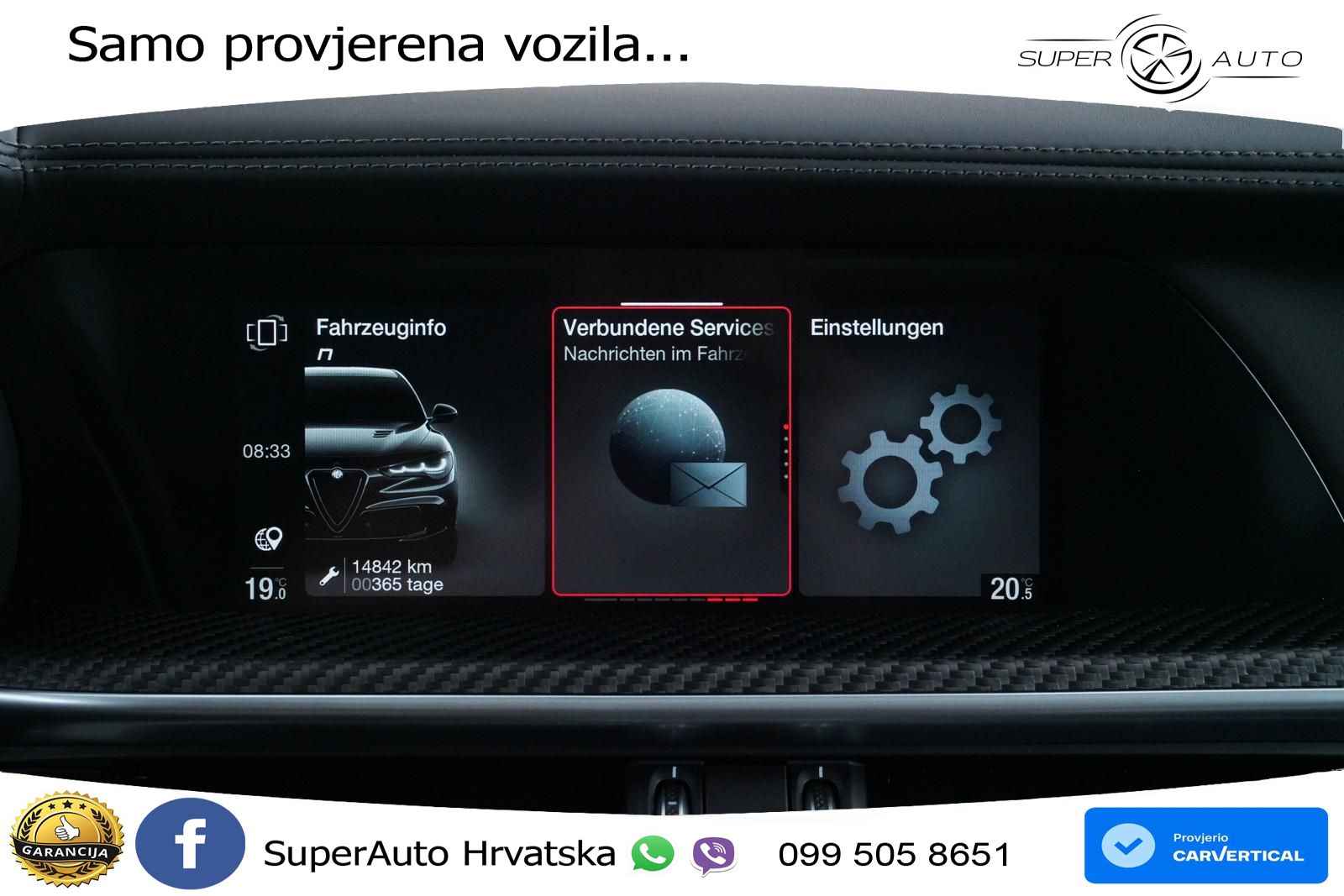Alfa Romeo Stelvio Quadrifoglio 2.9 V6 Bi-Turbo (520 KS) Q4 Automatic LED+GR SJED+ACC