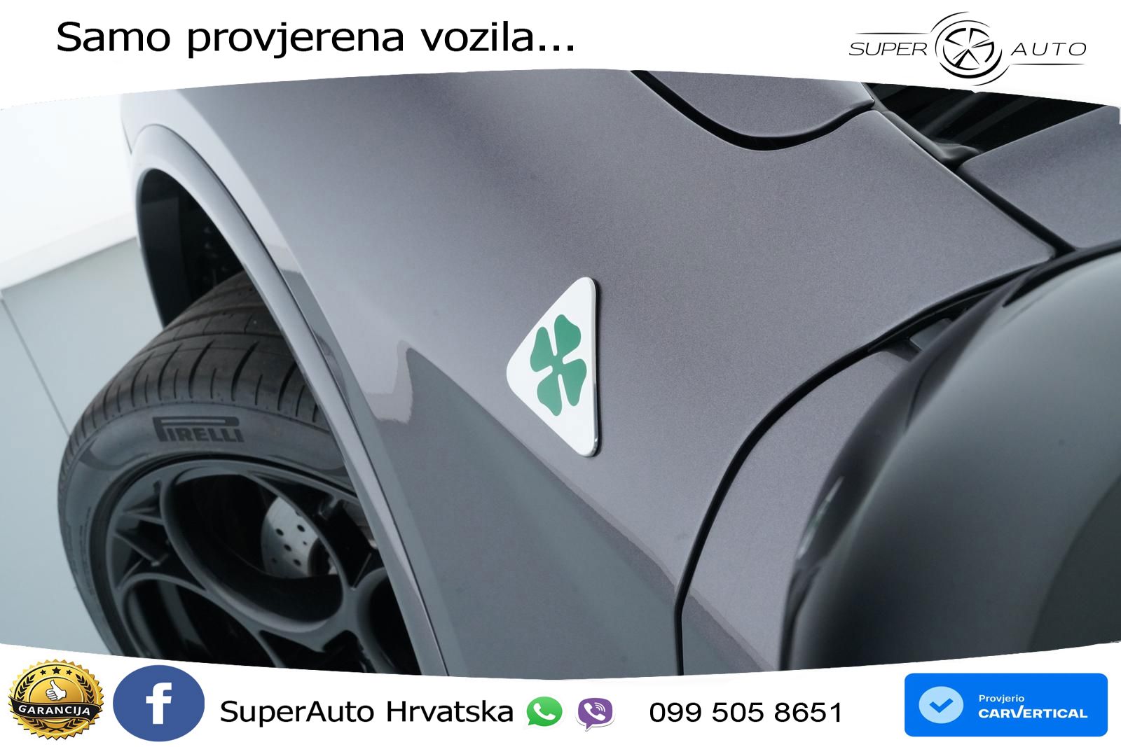 Alfa Romeo Stelvio Quadrifoglio 2.9 V6 Bi-Turbo (520 KS) Q4 Automatic LED+GR SJED+ACC
