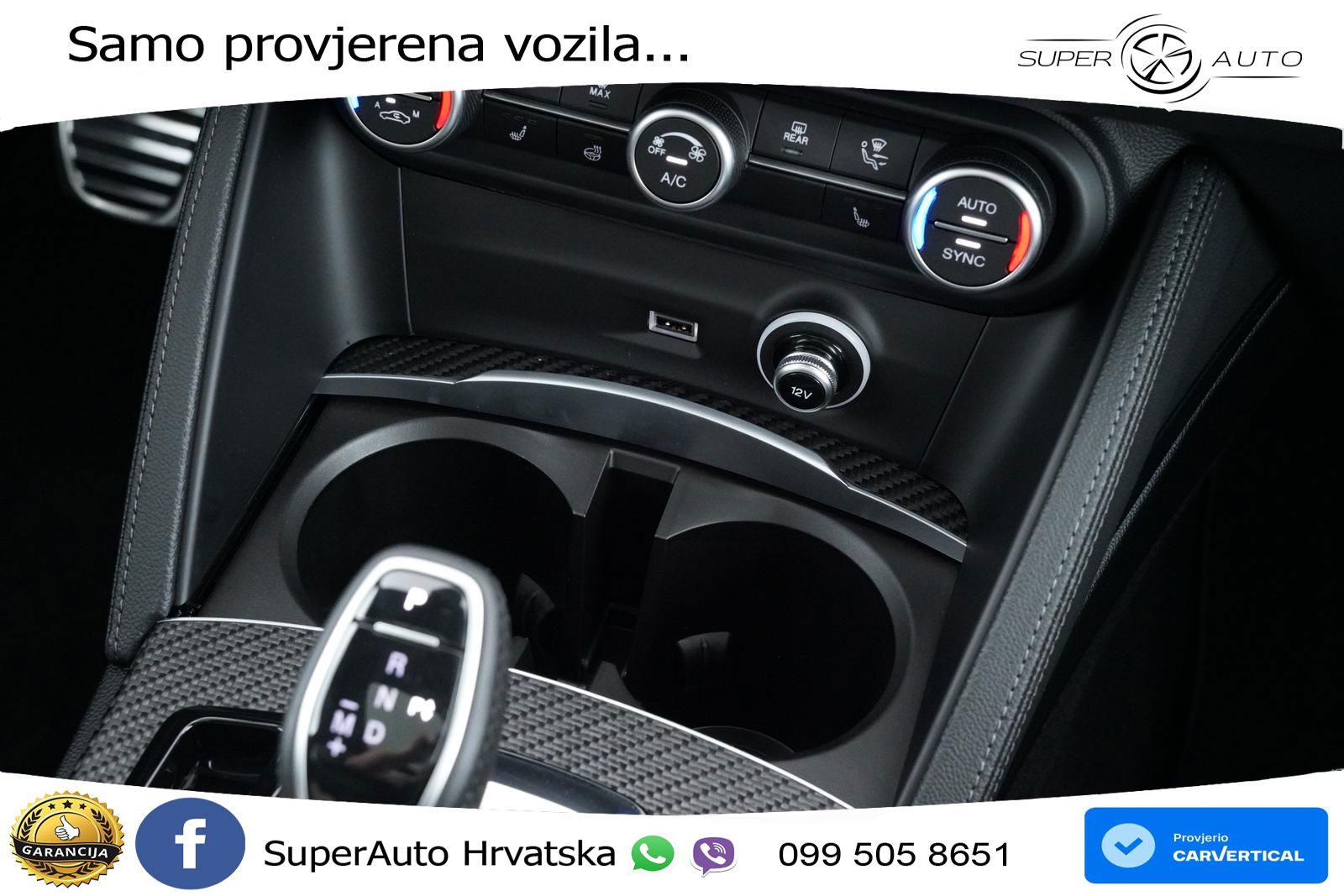 Alfa Romeo Stelvio Quadrifoglio 2.9 V6 Bi-Turbo (520 KS) Q4 Automatic LED+GR SJED+ACC