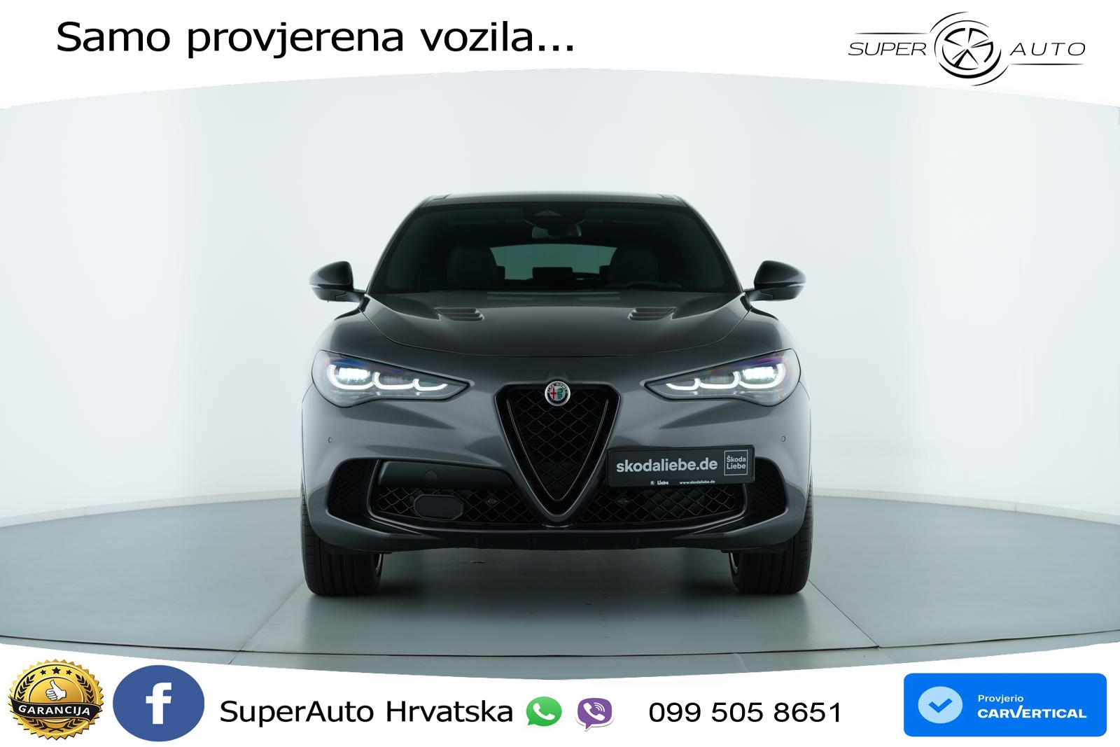 Alfa Romeo Stelvio Quadrifoglio 2.9 V6 Bi-Turbo (520 KS) Q4 Automatic LED+GR SJED+ACC