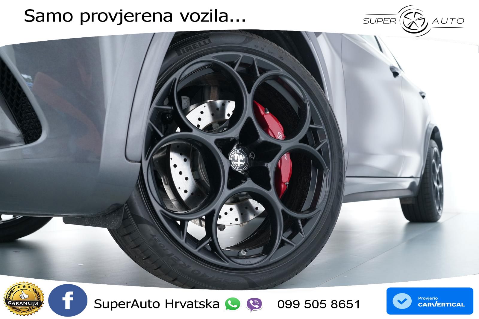 Alfa Romeo Stelvio Quadrifoglio 2.9 V6 Bi-Turbo (520 KS) Q4 Automatic LED+GR SJED+ACC