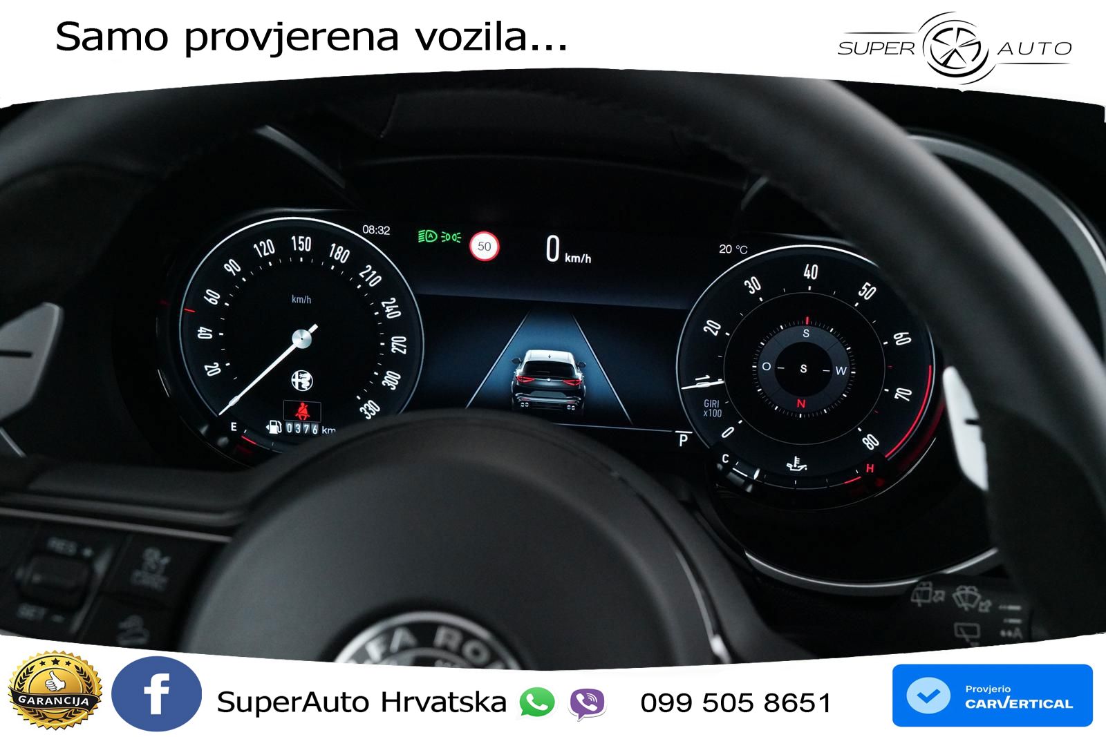 Alfa Romeo Stelvio Quadrifoglio 2.9 V6 Bi-Turbo (520 KS) Q4 Automatic LED+GR SJED+ACC