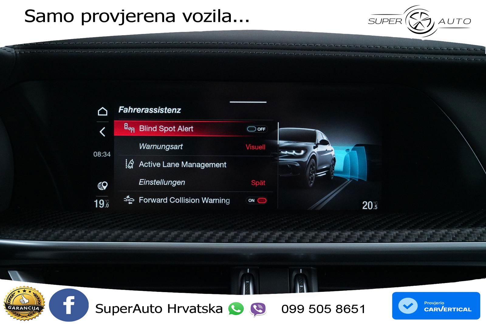 Alfa Romeo Stelvio Quadrifoglio 2.9 V6 Bi-Turbo (520 KS) Q4 Automatic LED+GR SJED+ACC