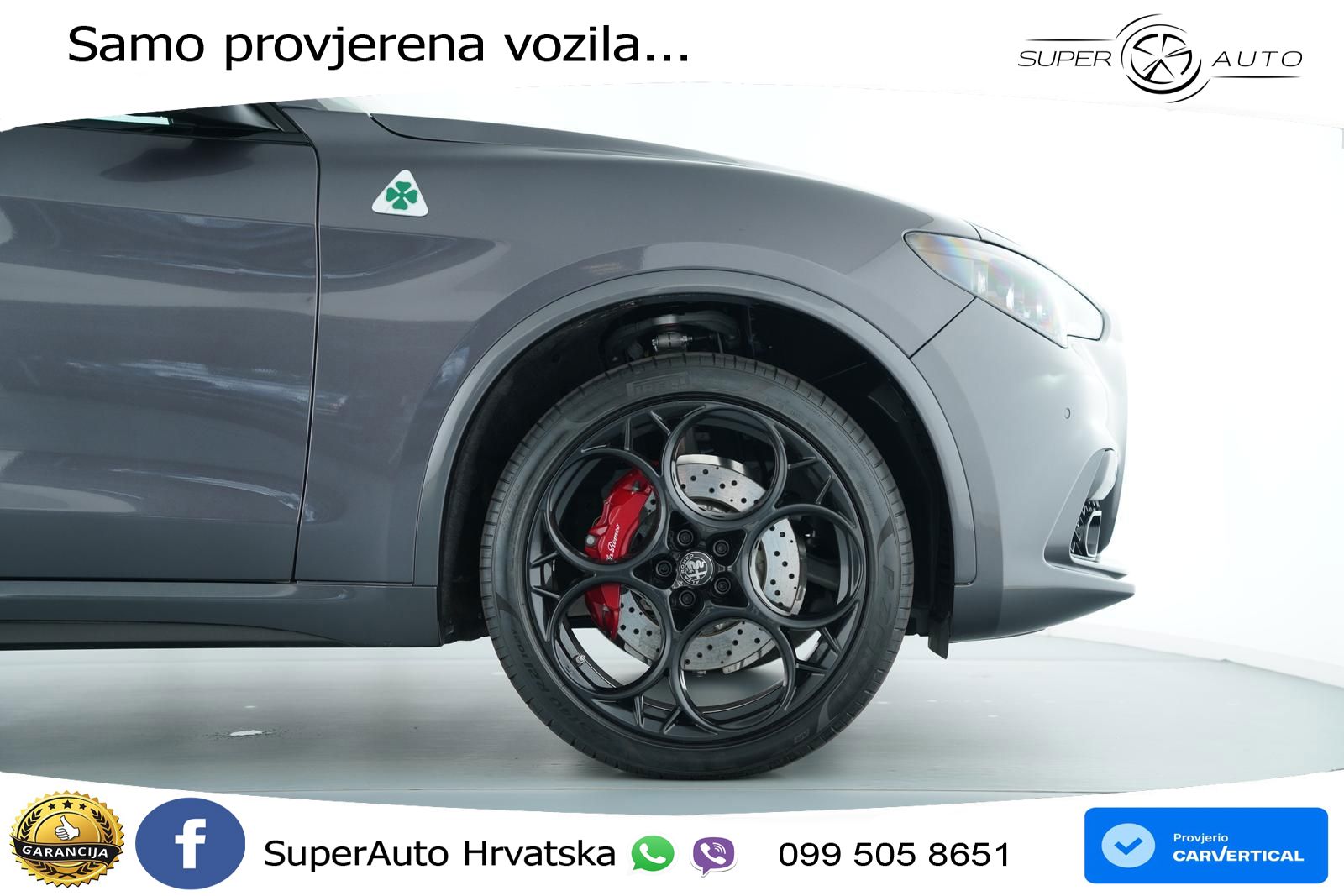 Alfa Romeo Stelvio Quadrifoglio 2.9 V6 Bi-Turbo (520 KS) Q4 Automatic LED+GR SJED+ACC