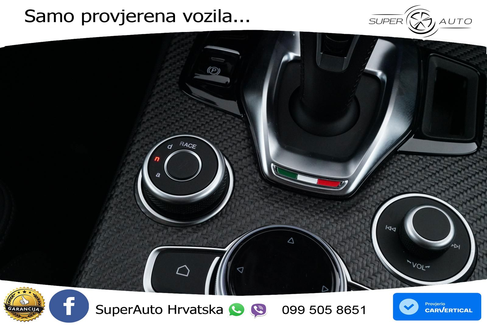 Alfa Romeo Stelvio Quadrifoglio 2.9 V6 Bi-Turbo (520 KS) Q4 Automatic LED+GR SJED+ACC