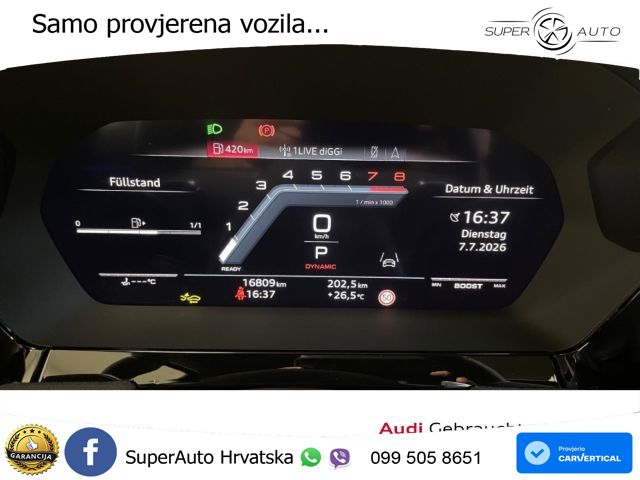 Audi S3 2.0 TFSI (333 KS) quattro S tronic MATRIX+GR SJED+KAM