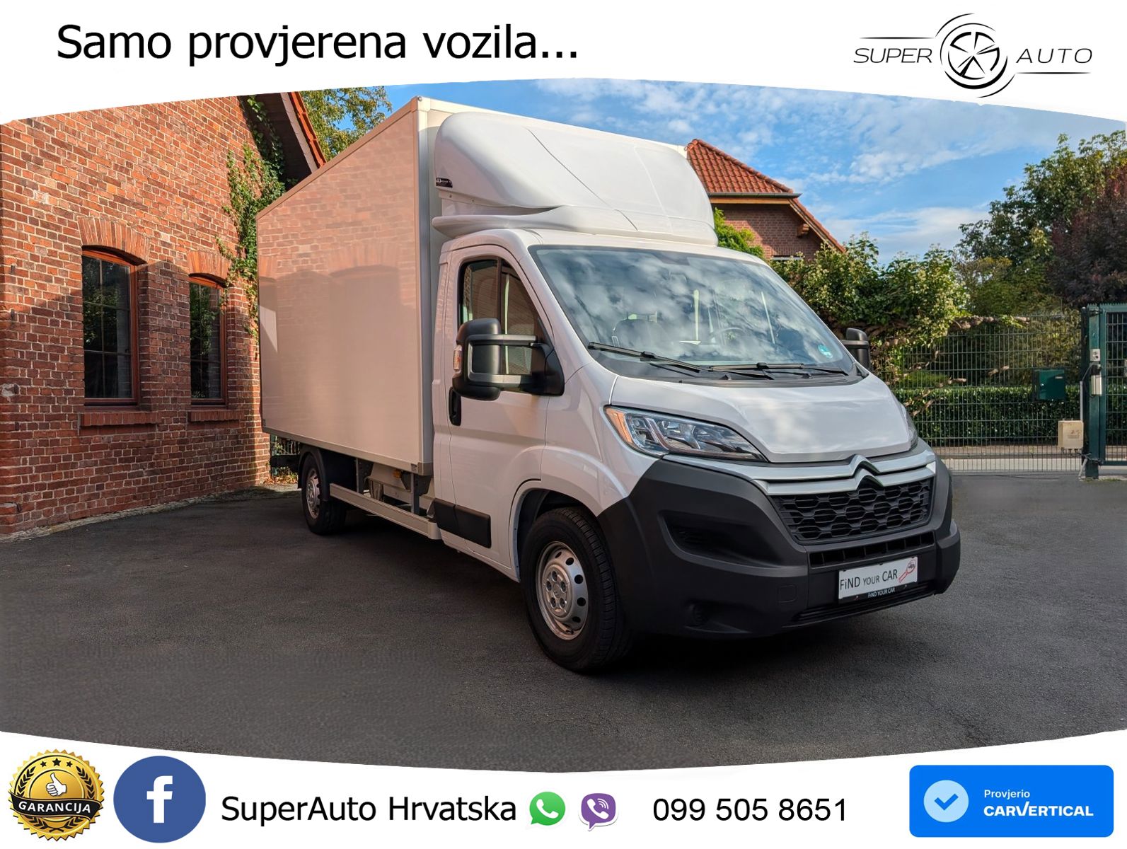 Citroën Jumper 165 Koffer mit LBW 165 KS