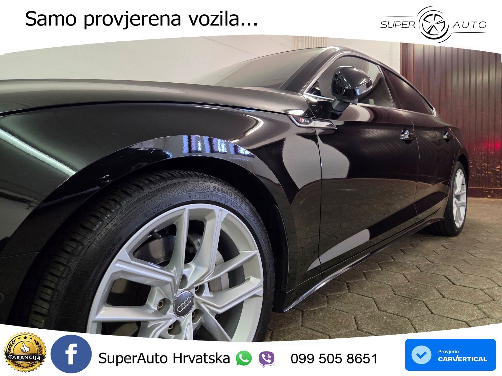Audi A5 Sportback 40 TDI (190 KS) quattro ultra S tronic S line LED+GR SJED+ACC