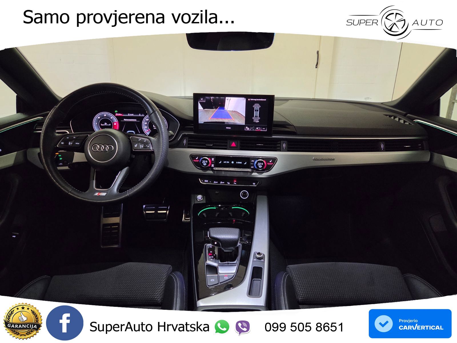 Audi A5 Sportback 40 TDI (190 KS) quattro ultra S tronic S line LED+GR SJED+ACC