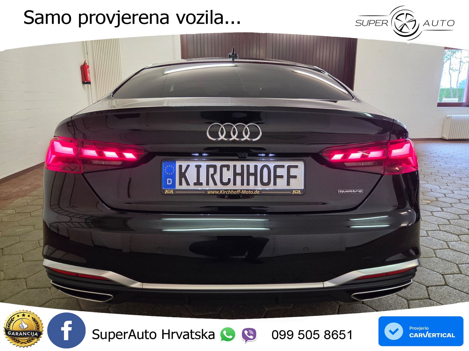 Audi A5 Sportback 40 TDI (190 KS) quattro ultra S tronic S line LED+GR SJED+ACC