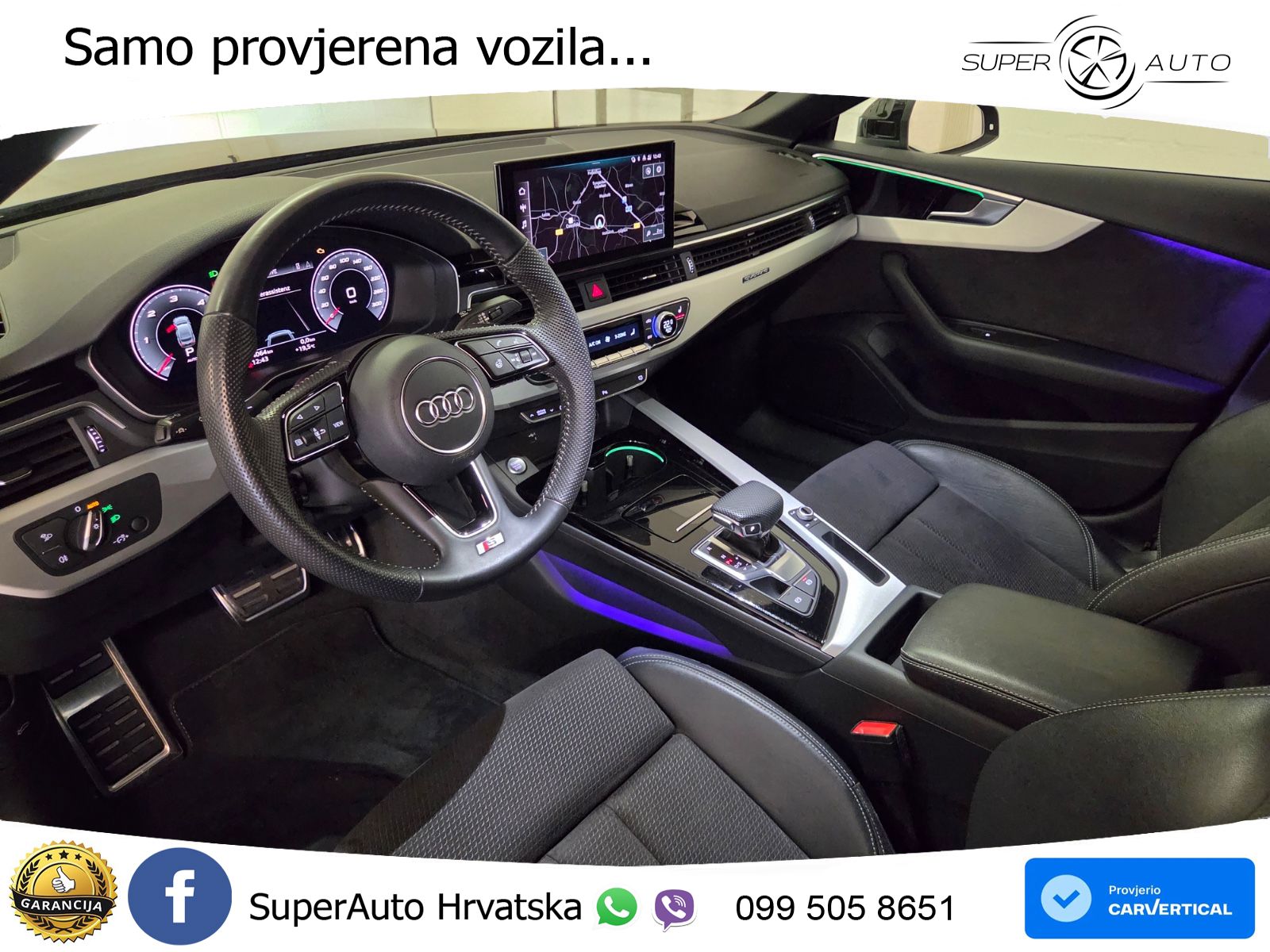 Audi A5 Sportback 40 TDI (190 KS) quattro ultra S tronic S line LED+GR SJED+ACC