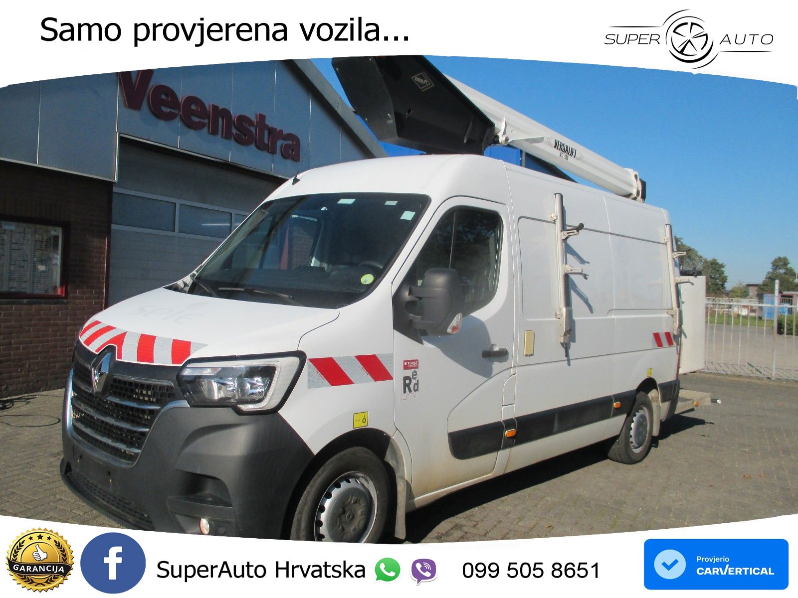 Renault Master 2.3DCI Arbeitsbuhne 13.2M Netto €16950,= 145 KS