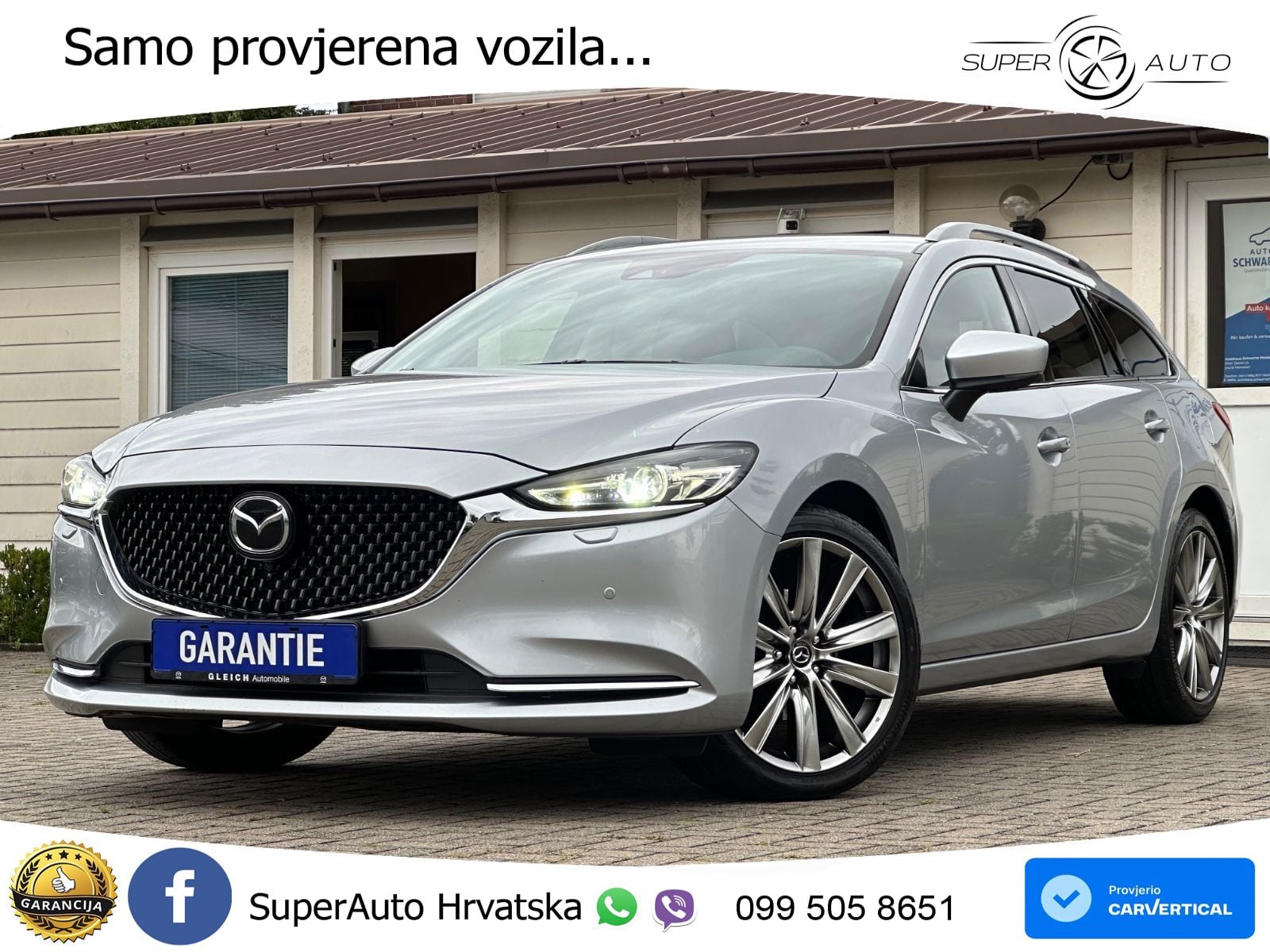 Mazda 6 Sport Combi 2.5 SKYACTIV-G (194 KS) SKYACTIV-Drive LED+GR SJED+ACC