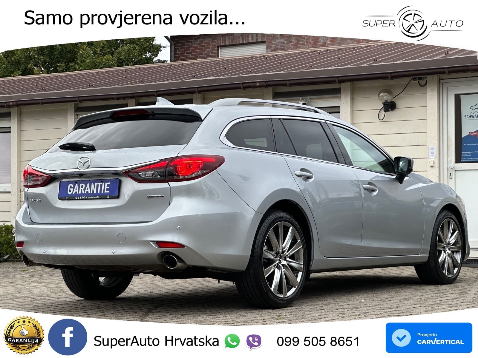 Mazda 6 Sport Combi 2.5 SKYACTIV-G (194 KS) SKYACTIV-Drive LED+GR SJED+ACC