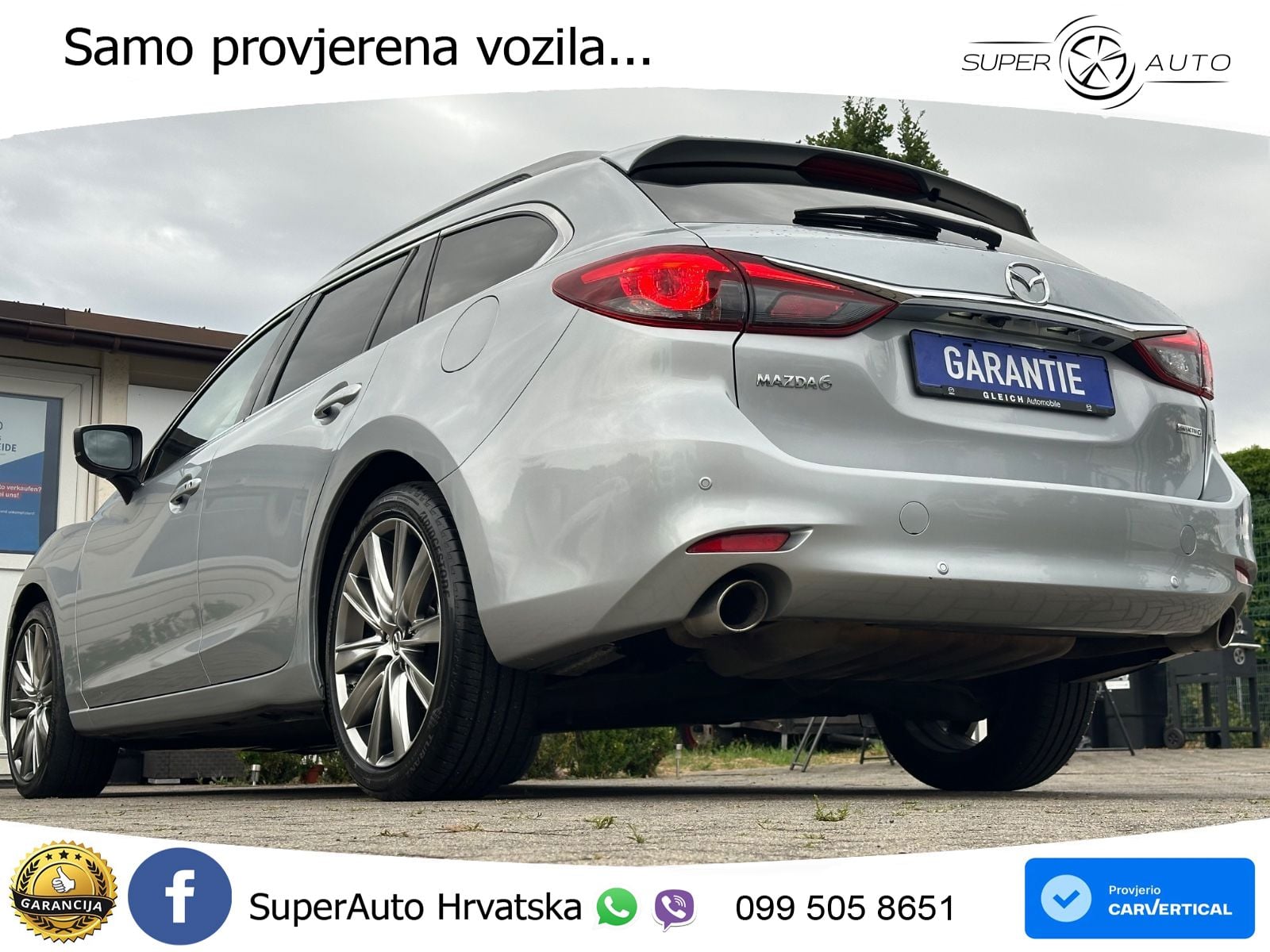 Mazda 6 Sport Combi 2.5 SKYACTIV-G (194 KS) SKYACTIV-Drive LED+GR SJED+ACC