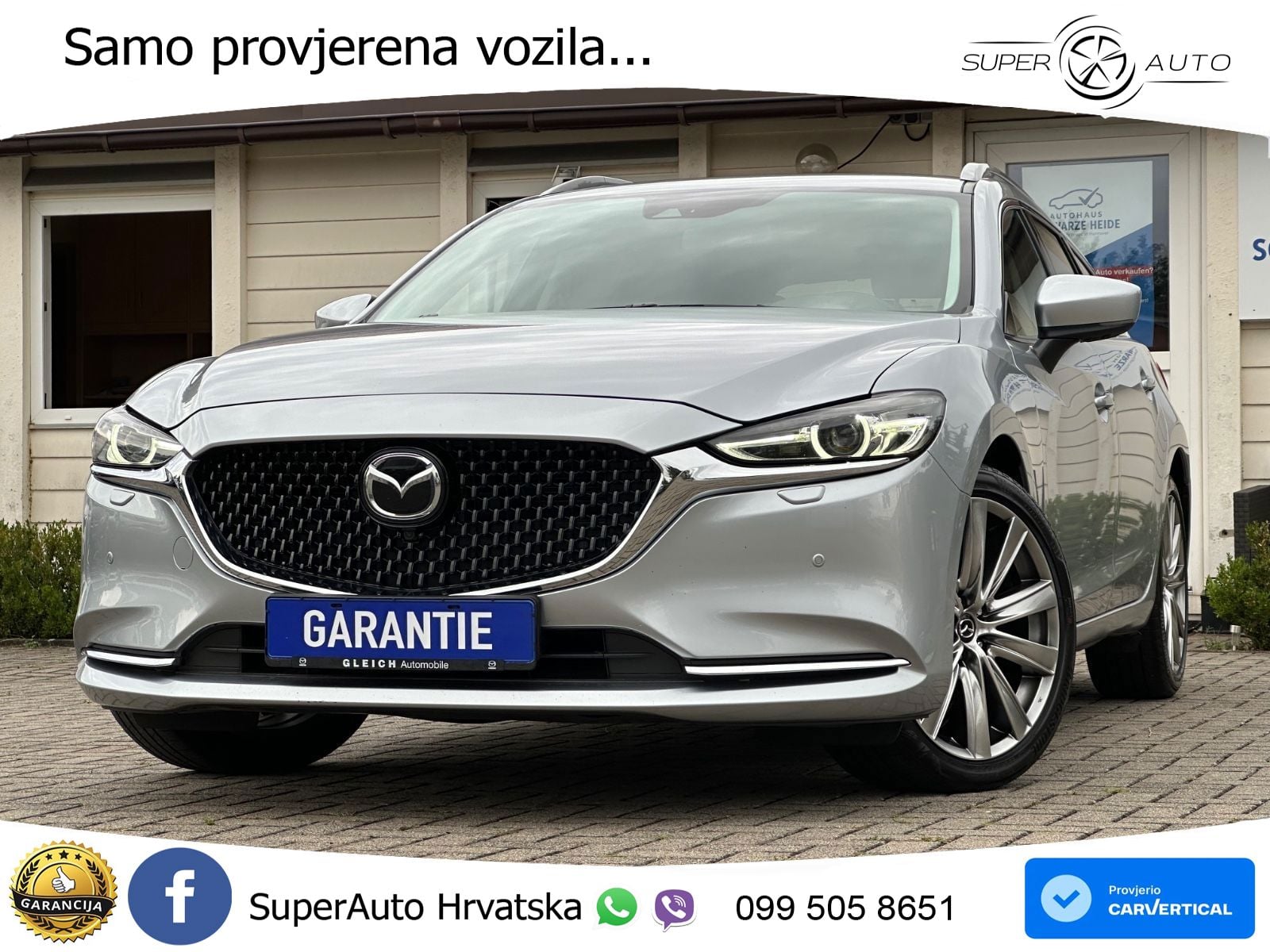 Mazda 6 Sport Combi 2.5 SKYACTIV-G (194 KS) SKYACTIV-Drive LED+GR SJED+ACC
