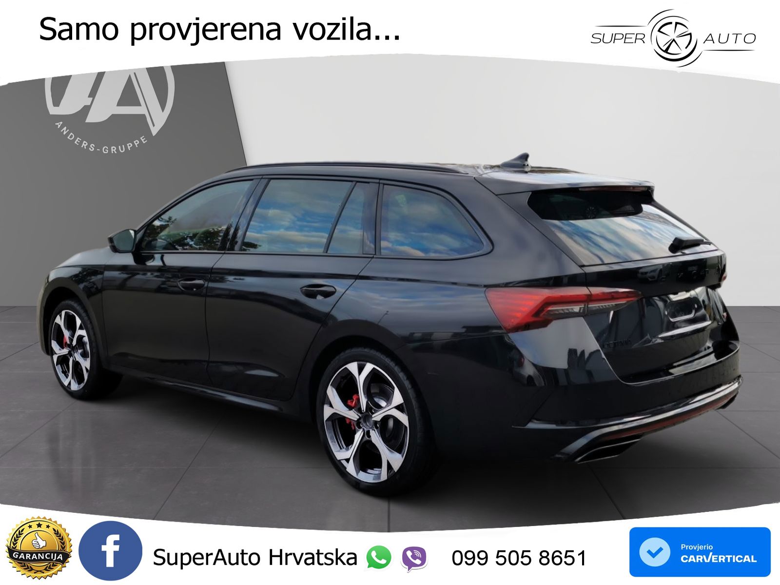Škoda Octavia Combi RS 2.0 TSI (265 KS) DSG LED+GR SJED+ACC