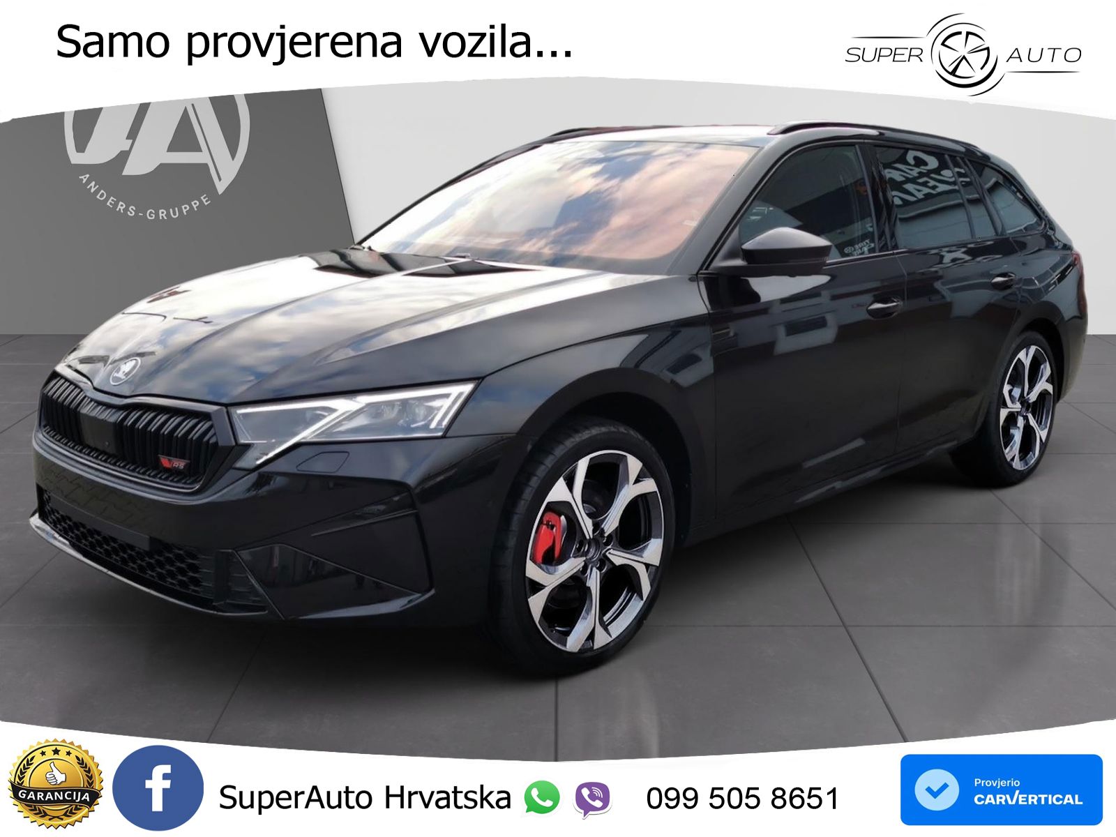 Škoda Octavia Combi RS 2.0 TSI (265 KS) DSG LED+GR SJED+ACC