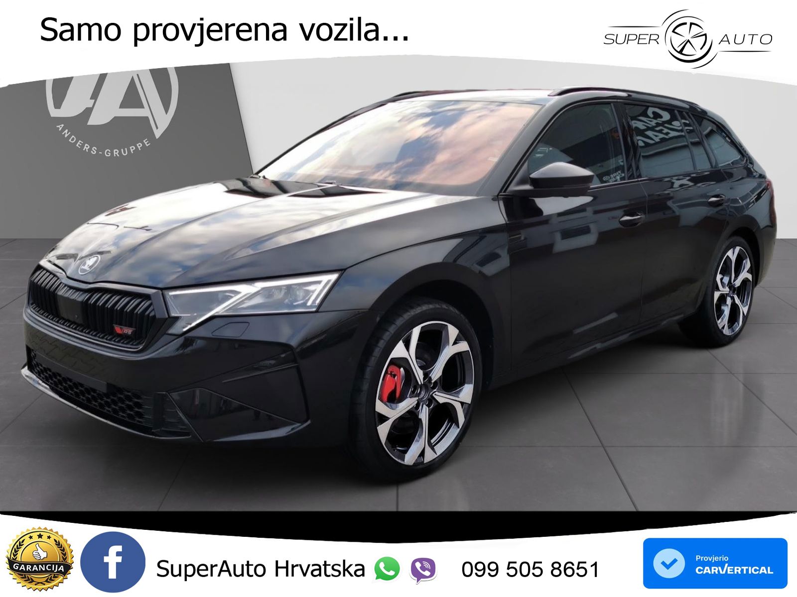 Škoda Octavia Combi RS 2.0 TSI (265 KS) DSG LED+GR SJED+ACC