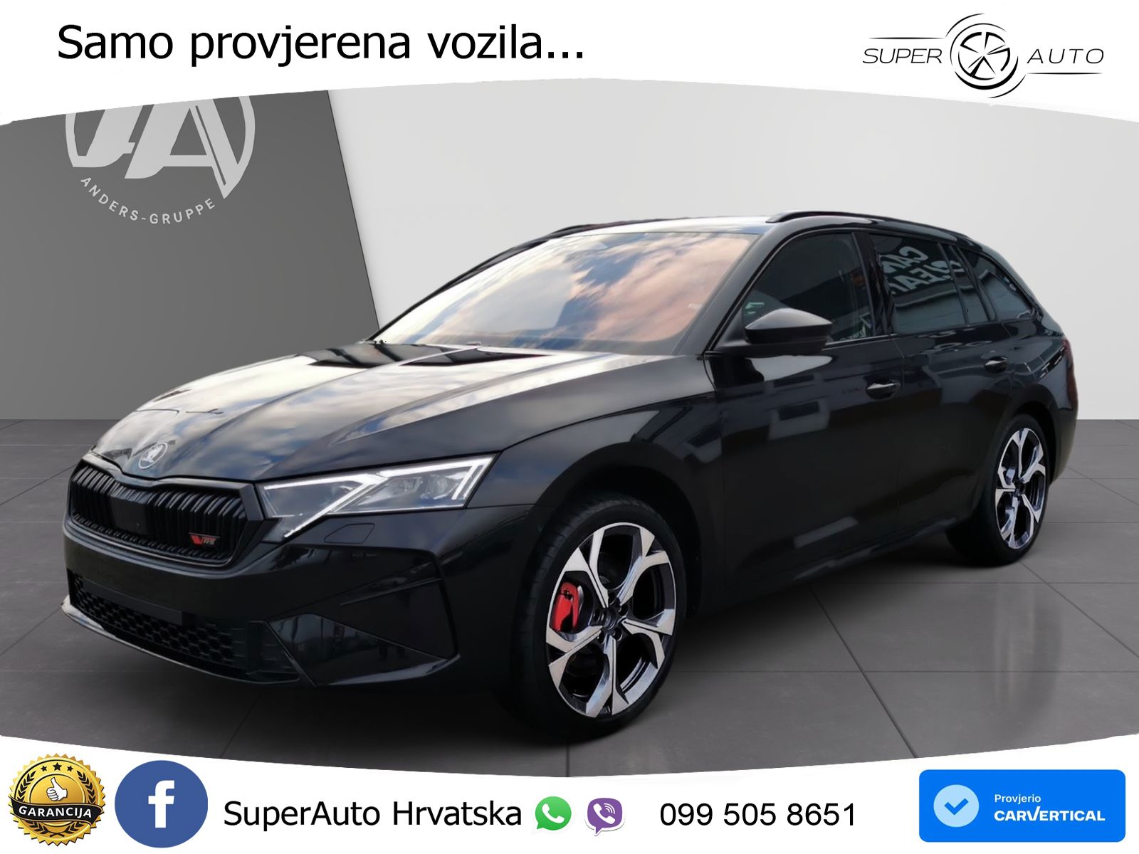 Škoda Octavia Combi RS 2.0 TSI (265 KS) DSG LED+GR SJED+ACC