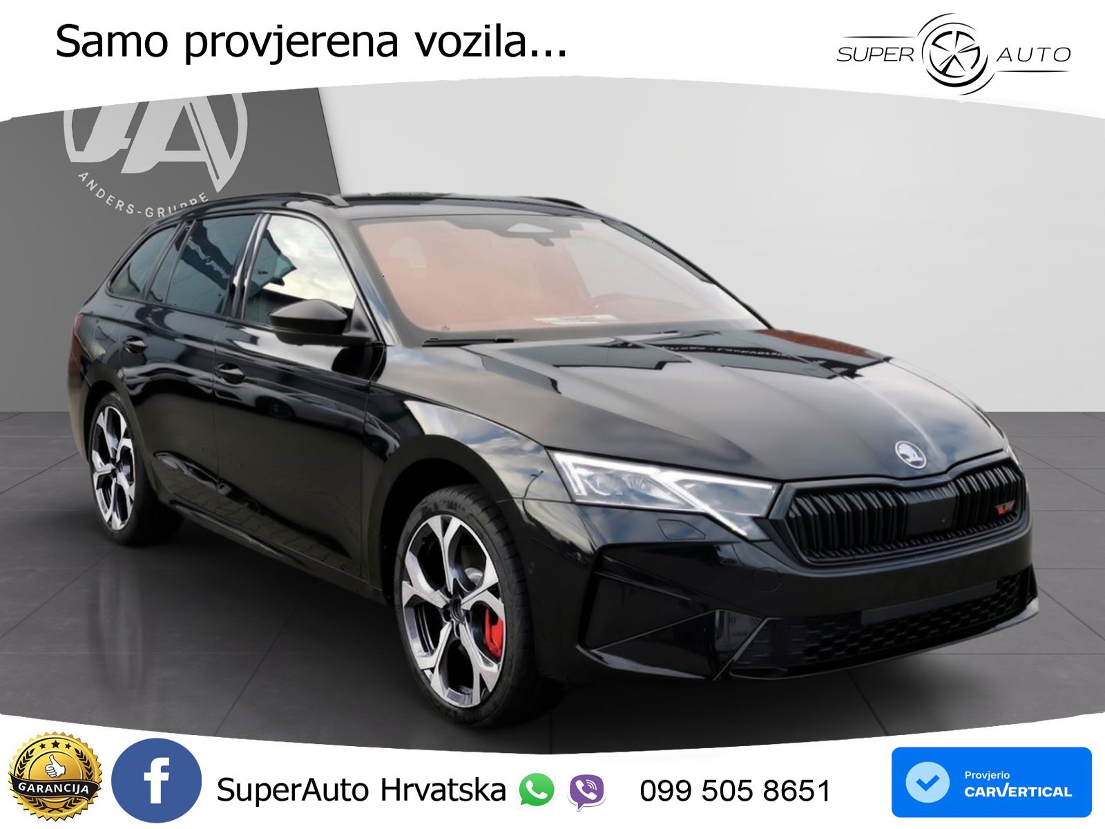 Škoda Octavia Combi RS 2.0 TSI (265 KS) DSG LED+GR SJED+ACC