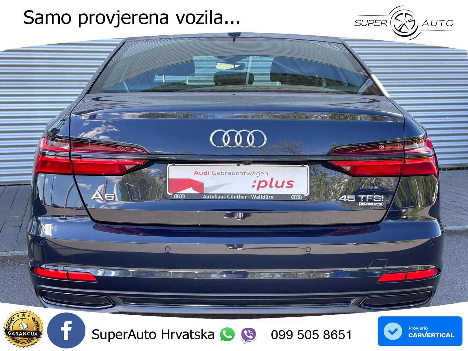 Audi A6 45 TFSI (265 KS) quattro ultra S tronic LED+GR SJED+ACC