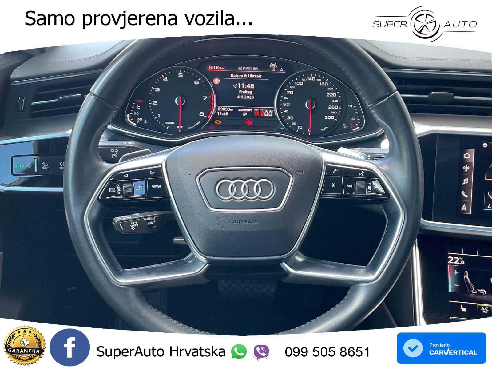 Audi A6 45 TFSI (265 KS) quattro ultra S tronic LED+GR SJED+ACC