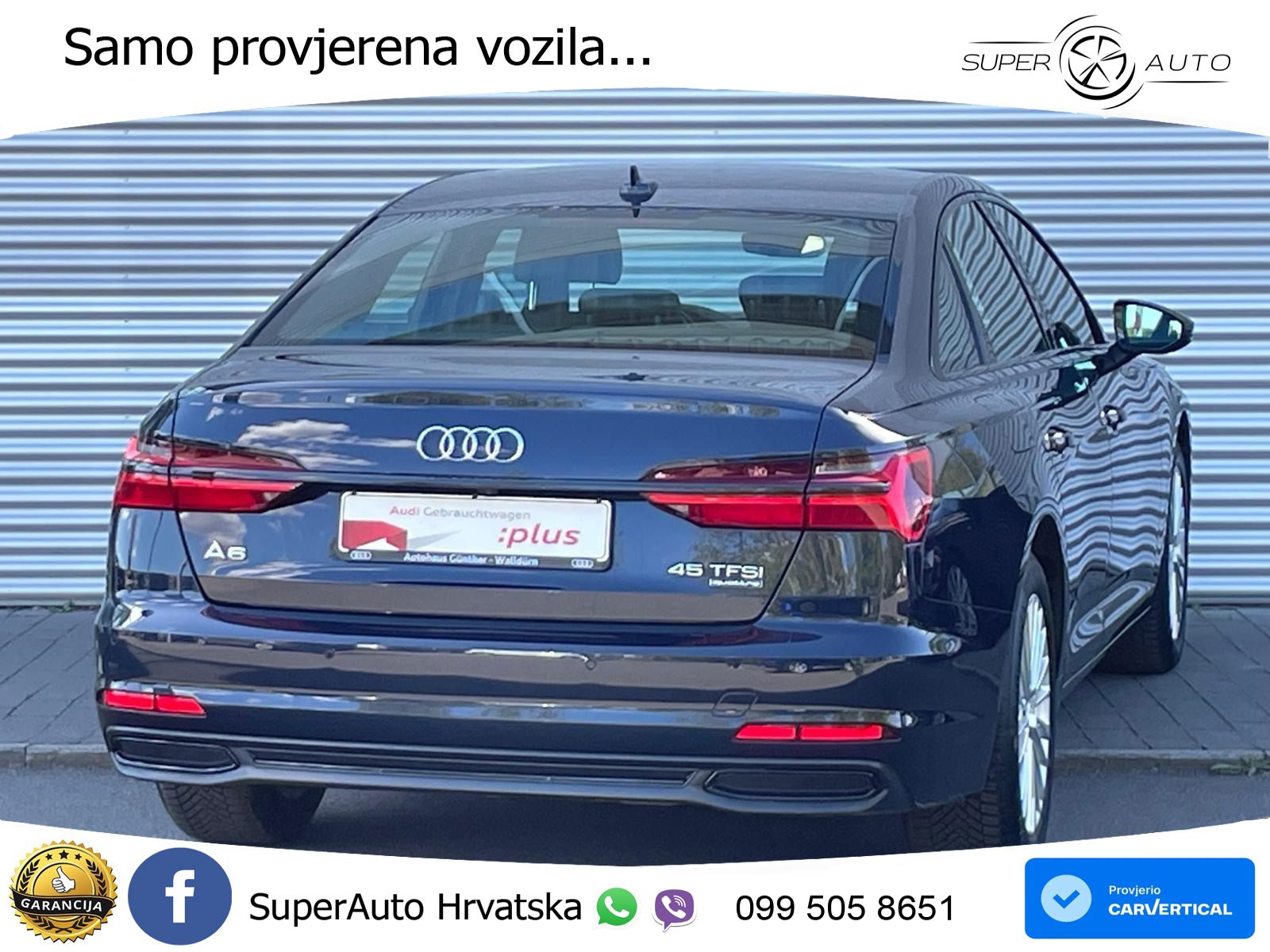 Audi A6 45 TFSI (265 KS) quattro ultra S tronic LED+GR SJED+ACC