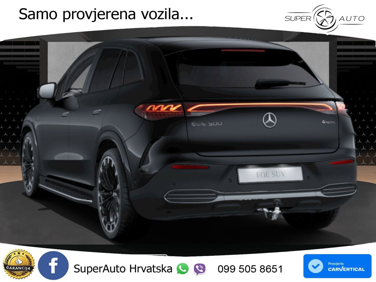 Mercedes EQE SUV 500 105 kWh (449 KS) 4MATIC AMG ZRAČNI+ACC+GR SJED+360+PANO