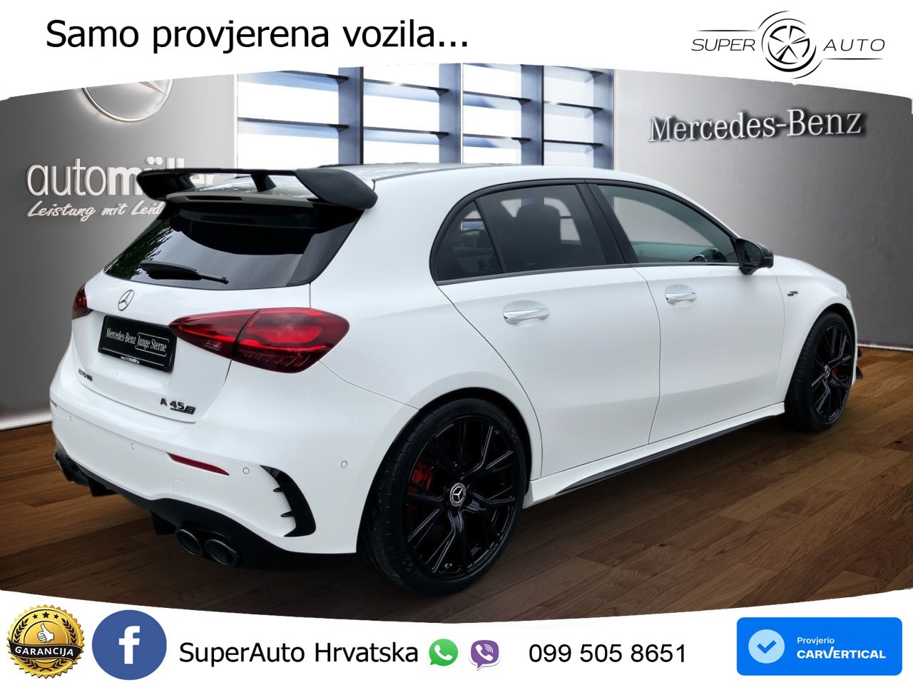 Mercedes-Benz AMG A 45 S 4MATIC+ AMG SPEEDSHIFT DCT 8G ACC+HEAD+GR SJED+360+PANO