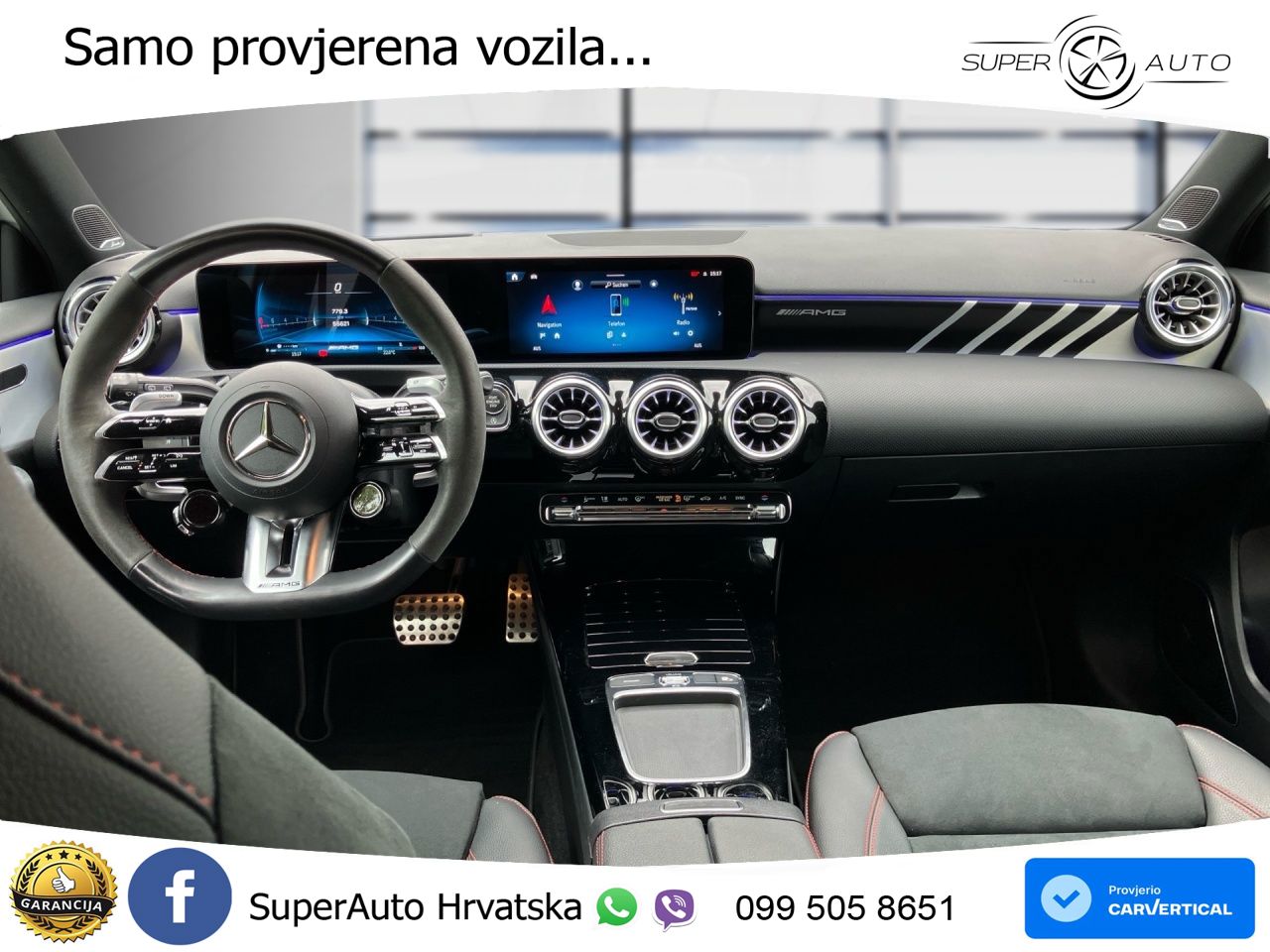 Mercedes-Benz AMG A 45 S 4MATIC+ AMG SPEEDSHIFT DCT 8G ACC+HEAD+GR SJED+360+PANO