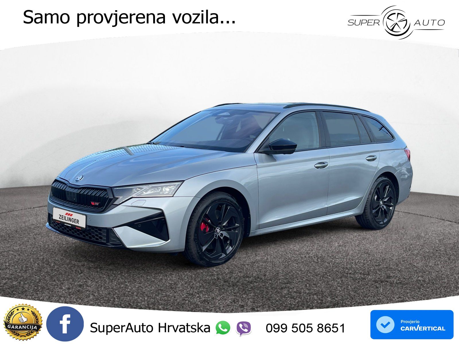 Škoda Octavia Combi RS 2.0 TSI (265 KS) DSG LED+GR SJED+ACC