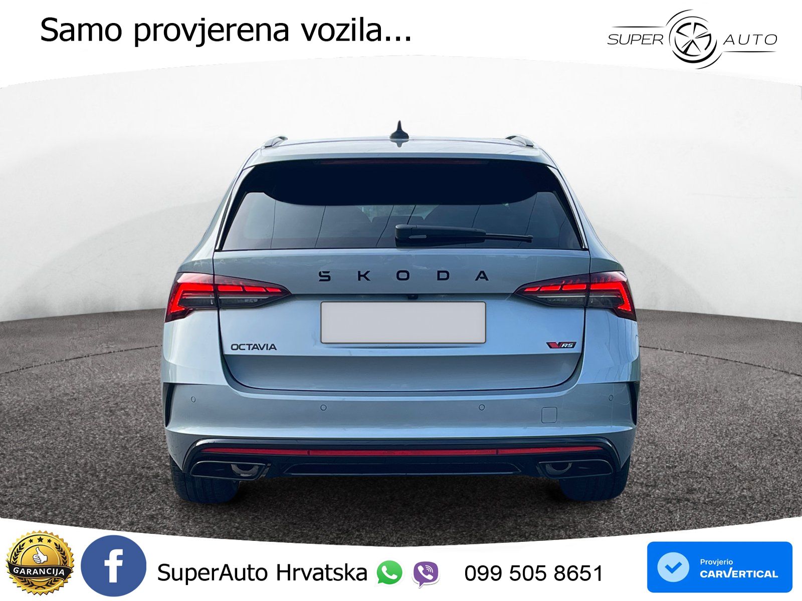 Škoda Octavia Combi RS 2.0 TSI (265 KS) DSG LED+GR SJED+ACC